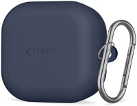 Samsung FD5906302392889 Galaxy buds 4 / 4 pro tartó - kék szilikon karabinerrel kép