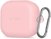 Samsung FD5906302392896 Galaxy buds 4 / 4 pro tartó - pink szilikon karabinerrel kép