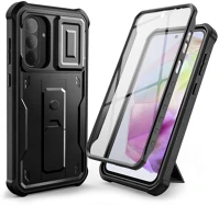 Samsung FDFD5906302360840 galaxy a37 5g - tech- protect kevlar pro- átlátszó előlap + plexi fekete kép