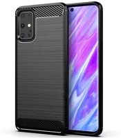 Samsung G980 GALAXY Forcell carbon hátlap tok  g980 galaxy s20, fekete kép