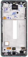 Samsung GH82-25524B Galaxy a52 lte/5g kompatibilis lcd modul kerettel, oem jellegű, király kék kép