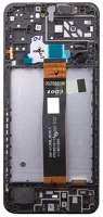 Samsung GH82-29805A Galaxy a04s lcd modul kerettel, oem jellegű, fekete ( a047f ) kép