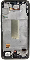 Samsung GH82-31201A A346b galaxy a34 5g kompatibilis lcd kijelző + érintő, kerettel, szürke kép