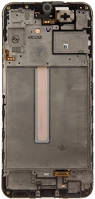 Samsung GH82-33214A Galaxy a25 5g kompatibilis lcd kijelző + érintő, kerettel, fekete, sm-a256 kép