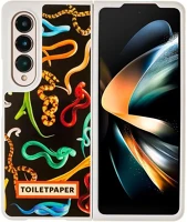 Samsung GP-FPF936AMEBY Galaxy z fold4 toiletpaper kígyó mintás gyári tok, fekete kép