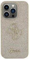 Samsung GUHCS23FEHG4SGD Guess pu fixed glitter 4g metal logo  galaxy s23 fe hátlap tok, arany kép