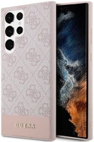 Samsung GUHCS23LG4GLPI Guess 4g stripe  galaxy s23 ultra szilikon tok, rózsaszín kép