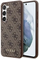 Samsung GUHCS23SG4GFBR Guess 4g metal gold  galaxy s23 szilikon tok, barna kép
