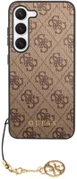 Samsung GUHCS23SGF4GBR Guess 4g charms  galaxy s23 szilikon tok, barna kép