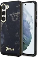 Samsung GUHCS23SHTMRSK Guess golden marble  galaxy s23 hátlap tok , fekete kép