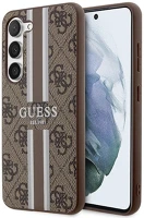Samsung GUHCS23SP4RPSW Guess 4g printed stripe  galaxy s23 szilikon tok, barna kép