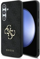 Samsung GUHCS24FE4GMGGR Guess 4g big metal logo  galaxy s24 fe hátlap tok, szürke kép