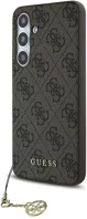 Samsung GUHCS24FEGF4GBR Guess 4g charms collection galaxy s24 fe hátlap tok, barna kép