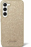 Samsung GUHCS24LHGGSHD Guess glitter script 4g  galaxy s24 ultra hátlap tok, arany kép