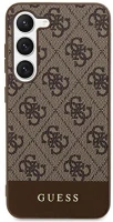 Samsung GUHCS24MG4GLBR Guess 4g stripe  galaxy s24+ szilikon tok, barna kép