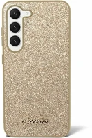 Samsung GUHCS24MHGGSHD Guess glitter script 4g  galaxy s24+ hátlap tok, arany kép