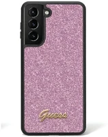 Samsung GUHCS24SHGGSHU Guess glitter script 4g  galaxy s24 hátlap tok, lila kép