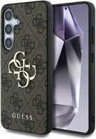 Samsung GUHCS25M4GMGBR Guess big 4g logo classic logo  galaxy s25+ kemény hátlap tok, barna kép
