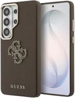 Samsung GUHCS26L5PS4RGGW Guess grained big 4g metal logo  galaxy s26 ultra tok, barna kép