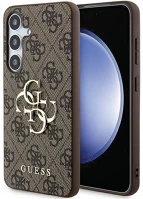 Samsung GUHCSA554GMGBR Guess 4g big metal logo  galaxy a55 hátlap tok, barna kép
