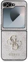 Samsung GUHCZF64GMGPI Guess 4g metal logo pu  galaxy z flip6 hátlap tok, rózsaszín kép