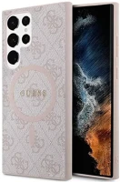 Samsung GUHMS24LG4GFRP Guess 4g collection leather metal logo s24 ultra (s928) magsafe tok kép