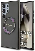 Samsung GUHMS24LHFWFCK Guess iml flowers wreath s24 ultra tok, fekete kép