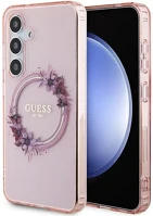 Samsung GUHMS24SHFWFCP Guess iml flowers wreath s24 tok, rózsaszín kép
