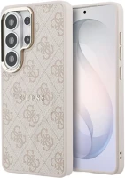 Samsung GUHMS26LP4MSEGCP Guess pu leather 4g gold frame  galaxy s26 ultra mágneses tok, rózsaszín kép