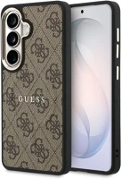Samsung GUHMS26MP4MSEGCW Guess pu leather 4g gold frame  galaxy s26 plus mágneses tok, barna kép