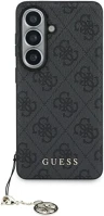 Samsung GUHMS26SGF4GGR Guess 4g classic logo charm galaxy s26 mágneses tok, magsafe, fekete kép