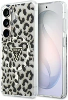 Samsung GUHMS26SHLEGTGLK Guess iml leopard print triangle  galaxy s26 mágneses tok, magsafe, fekete kép