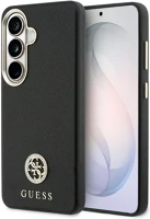 Samsung GUHMS26SPGCRMDEE Guess rhinestone round logo  galaxy s26 mágneses tok, magsafe, fekete kép
