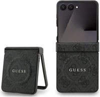 Samsung GUHMZF7P4MSEGCK Guess pu leather 4g colored ring magnetic  galaxy z flip 7 hátlap tok, fekete kép