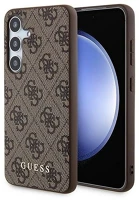 Samsung GUOHCSA35G4GFBR Guess 4g metal gold logo  galaxy a35 hátlap tok, barna kép