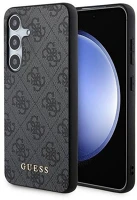 Samsung GUOHCSA55G4GFGR Guess 4g metal gold logo  galaxy a55 hátlap tok, fekete kép