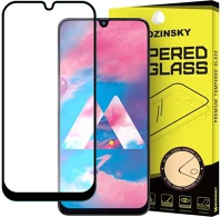 Samsung HU7426825365866 Üvegfólia  galaxy m30 - super kemény tokbarát fólia fekete kerettel kép