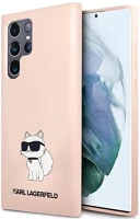 Samsung KLHCS23LSNCHBCP Karl lagerfeld silicone choupette  galaxy s23 ultra, szilikon tok, rózsaszín kép