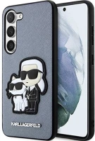 Samsung KLHCS23MSANKCPG Karl lagerfeld saffiano  galaxy s23+, szilikon tok, szürke kép