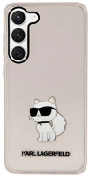 Samsung KLHCS23SHNCHTCP Karl lagerfeld ikonik choupette  galaxy s23 szilikon tok, rózsaszín kép