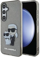 Samsung KLHCS24MHNKCTGK Karl lagerfeld glitter karl&choupette  galaxy s24+ tok, fekete kép