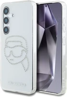 Samsung KLHCS25SHKHDCELT Karl lagerfeld rhinestones karl head logo  galaxy s25 hátlap tok, átlátszó kép
