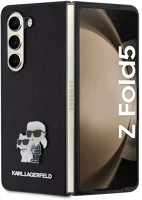 Samsung KLHCZFD5SAKCNPK Karl lagerfeld pu saffiano karl and choupette nft   z fold5 tok, fekete kép