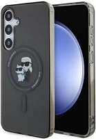 Samsung KLHMS24MHGKCNOK Karl lagerfeld iml karl&choupette glitter s24+ magsafe tok, fekete kép