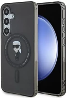 Samsung KLHMS24SHFCKNOK Karl lagerfeld iml ikonik s24 magsafe tok, fekete kép