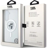 Samsung KLHMS24SHGKCNOT Karl lagerfeld iml karl & choupette  galaxy s24 magsafe tok, átlátszó kép