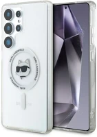 Samsung KLHMS25LHLSCHH Karl lagerfeld button choupette head printed logo galaxy s25 ultra magsafe kép