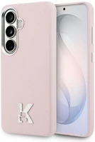 Samsung KLHMS26S5PGFKHGP Karl lagerfeld k metal logo  galaxy s26 mágneses tok, magsafe, rózsaszín kép