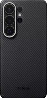 Samsung KS2601U Pitaka edge galaxy s26 ultra hátlap tok, aramid, magsafe, fekete-szürke kép