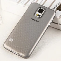 Samsung MK00137 Telefontok  galaxy s5 mini  - ultravékony átlátszó szilikon tok fekete kép